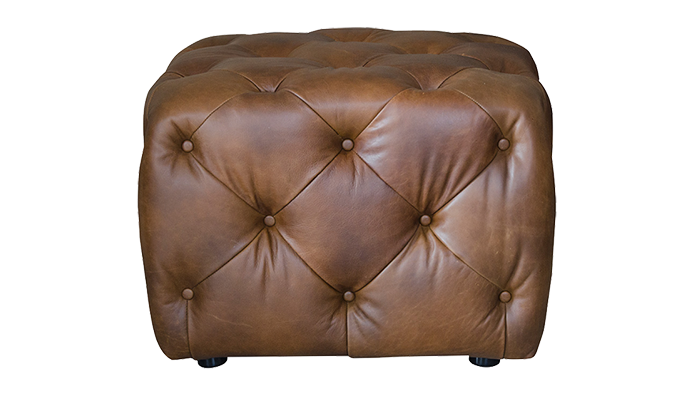 Small leather footstool hotsell
